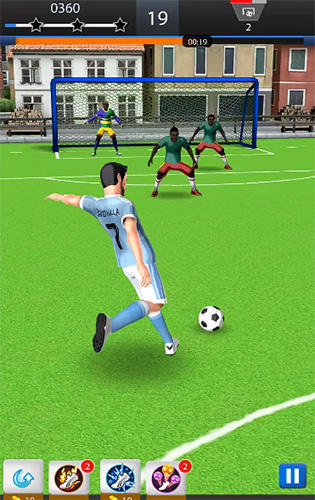 Gameplay of the David Villa pro soccer for Android phone or tablet.