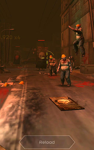 Gameplay of the Dead city: Zombie shooting offline for Android phone or tablet.