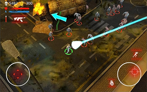 Gameplay of the Dead outbreak: Zombie plague apocalypse survival for Android phone or tablet.