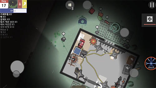 Gameplay of the Dead town: Zombie survival for Android phone or tablet.