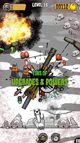 Gameplay of the Deadroad assault: Zombie game for Android phone or tablet.