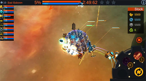 Gameplay of the Deep space banana for Android phone or tablet.