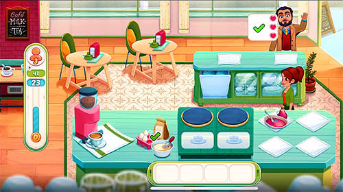 Gameplay of the Delicious world: Cooking game for Android phone or tablet.