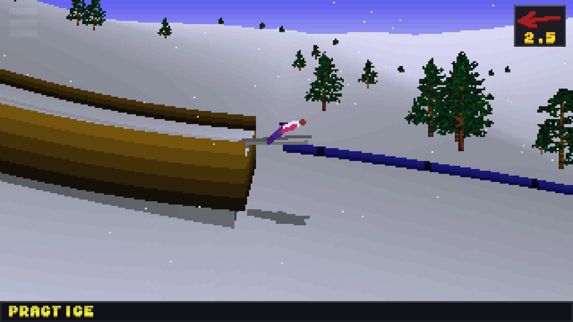 Gameplay of the Deluxe Ski Jump 2 for Android phone or tablet.