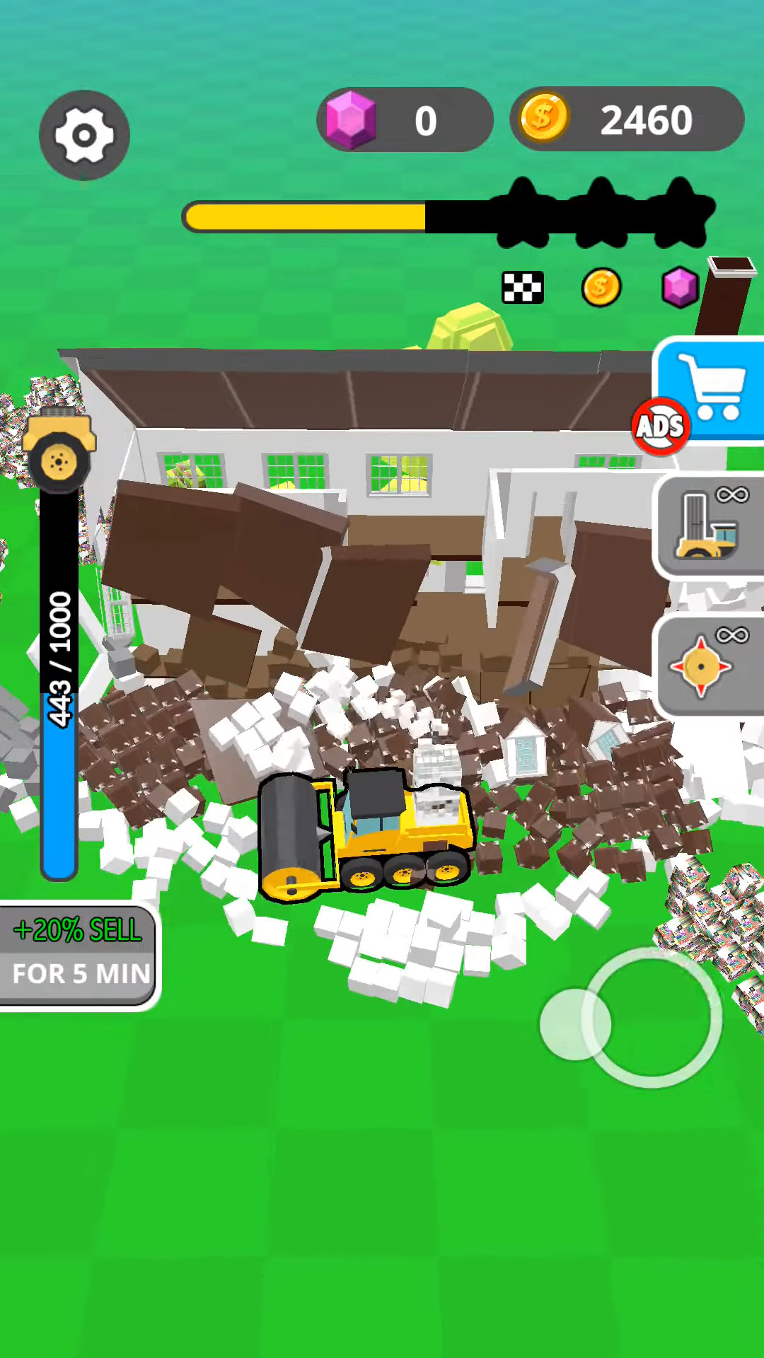Gameplay of the Demolition Car! for Android phone or tablet.