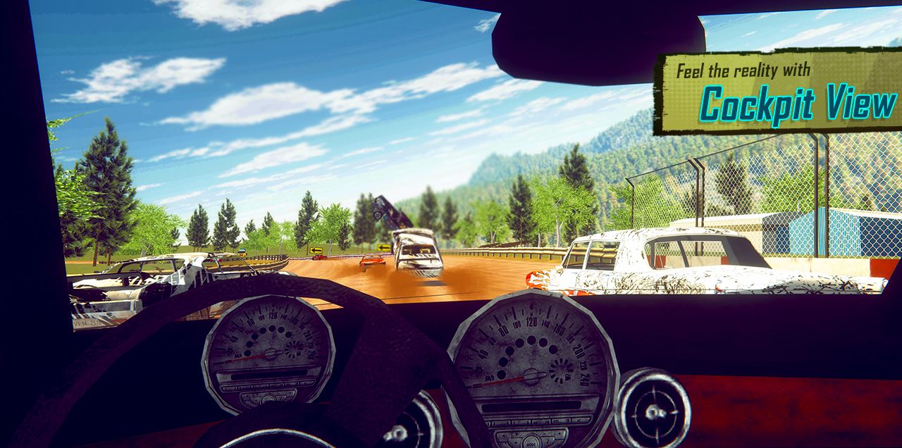Gameplay of the Demolition Derby 4 for Android phone or tablet.