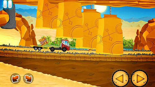 Gameplay of the Desert rally trucks: Offroad racing for Android phone or tablet.