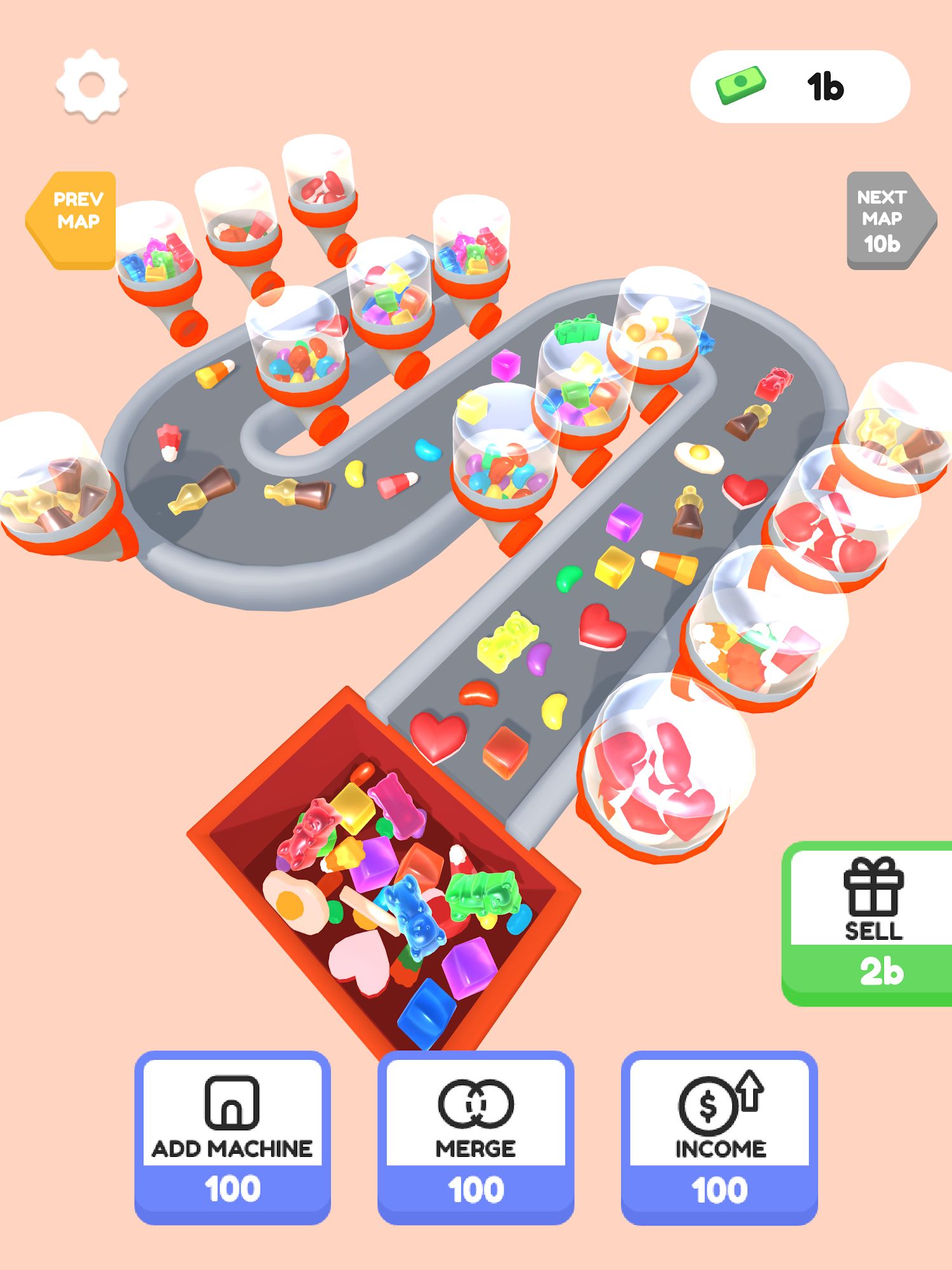 Gameplay of the Dessert Factory Idle for Android phone or tablet.