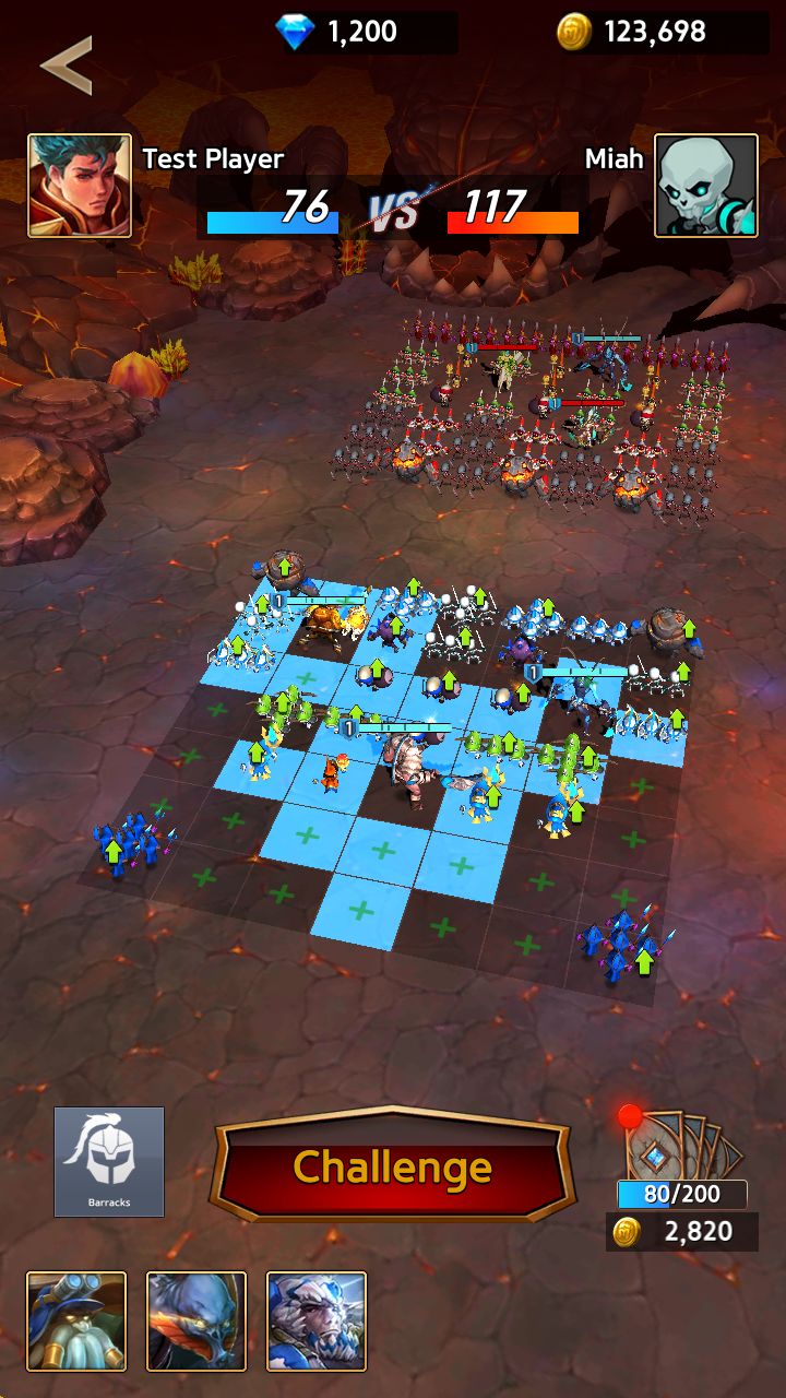 Gameplay of the Devil Legion : Battle war for Android phone or tablet.