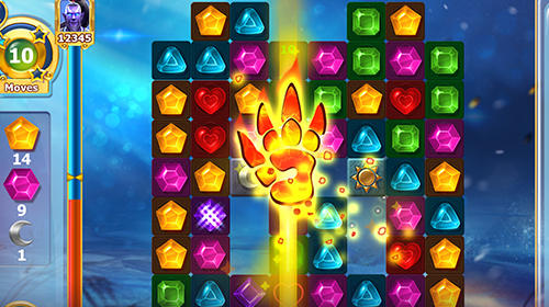 Gameplay of the Diamonds time: Mystery story match 3 game for Android phone or tablet.