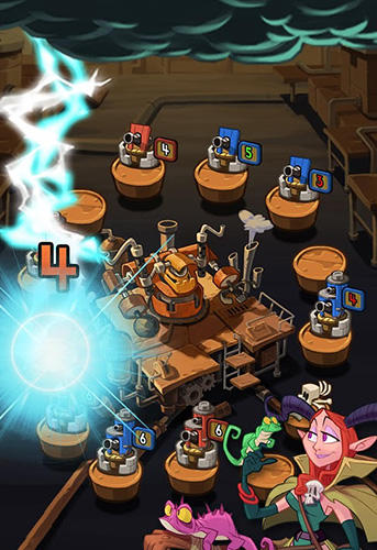 Gameplay of the Dice drawl: Captain's league for Android phone or tablet.