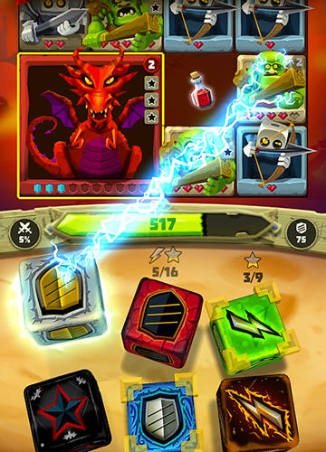 Gameplay of the Dice hunter: Quest of the dicemancer for Android phone or tablet.