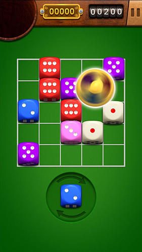 Gameplay of the Dicedom: Merge puzzle for Android phone or tablet.