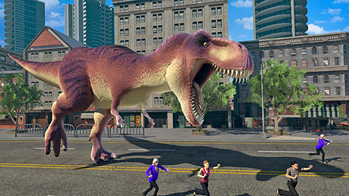 Gameplay of the Dino rampage 3D for Android phone or tablet.