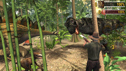 Gameplay of the Dino safari: Evolution for Android phone or tablet.