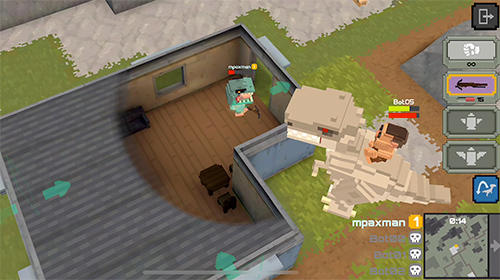 Gameplay of the Dinos royale for Android phone or tablet.