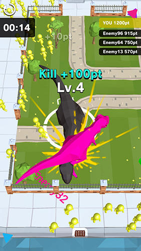 Gameplay of the Dinosaur rampage for Android phone or tablet.