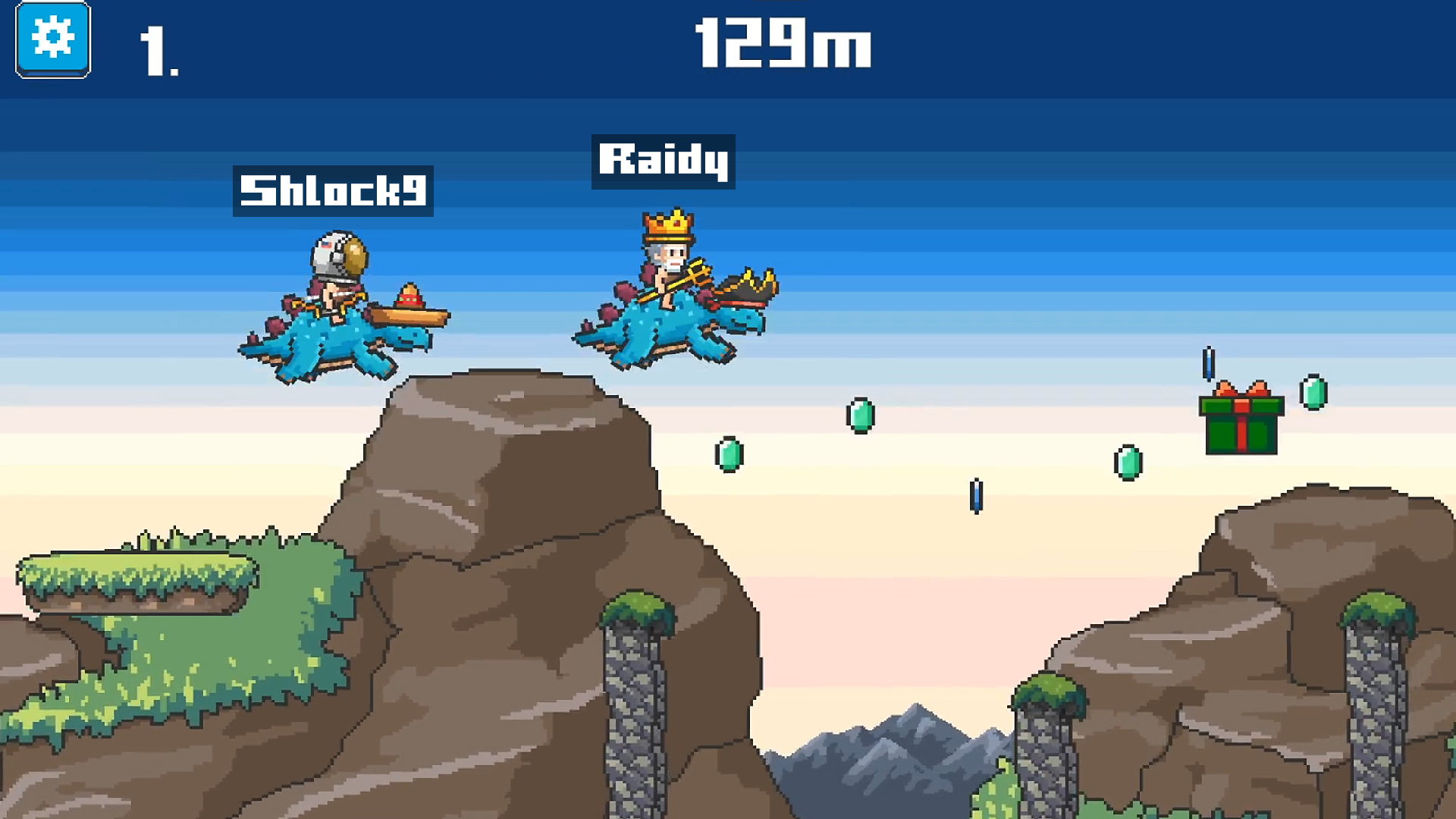 Gameplay of the DinoScape for Android phone or tablet.