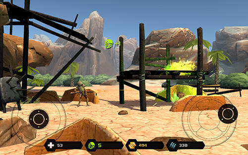 Gameplay of the Dirty drones for Android phone or tablet.