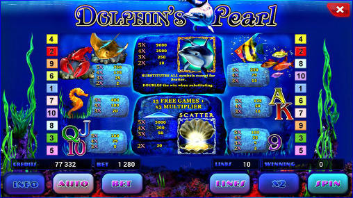 Full version of Android apk app Dolphin’s pearl deluxe slots for tablet and phone.