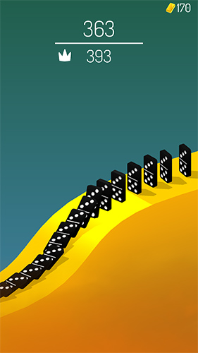 Gameplay of the Domino by Ketchapp for Android phone or tablet.