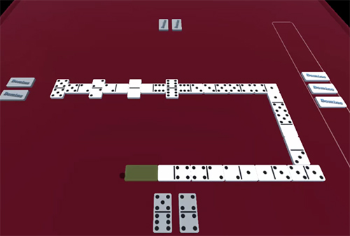 Gameplay of the Dominoes: Domino for Android phone or tablet.