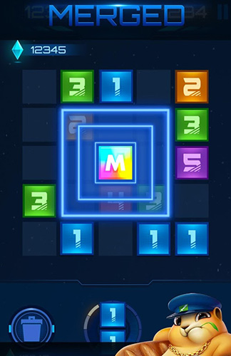 Gameplay of the Dominoes puzzle science style for Android phone or tablet.