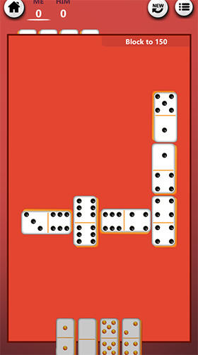 Gameplay of the Dominos classic for Android phone or tablet.
