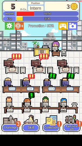 Gameplay of the Don't get fired! for Android phone or tablet.