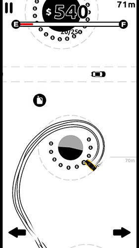 Gameplay of the Donuts drift for Android phone or tablet.