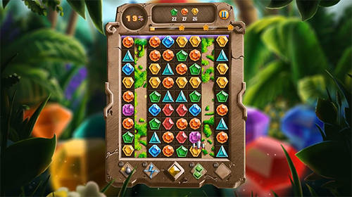 Gameplay of the Doodle jewels match 3 for Android phone or tablet.