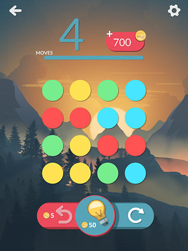 Gameplay of the Dot brain for Android phone or tablet.