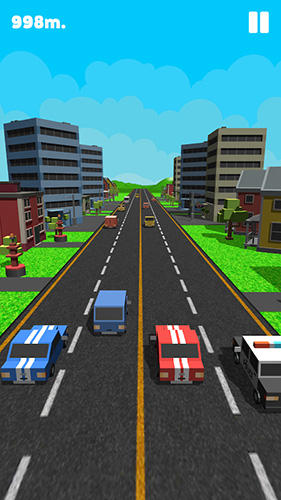 Gameplay of the Double traffic race for Android phone or tablet.