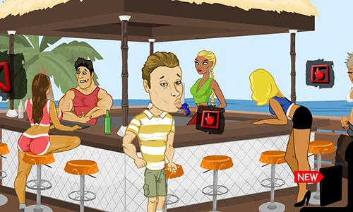 Gameplay of the Douchebag: Beach club for Android phone or tablet.