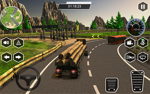 Gameplay of the Dr. Truck driver: Real truck simulator 3D for Android phone or tablet.