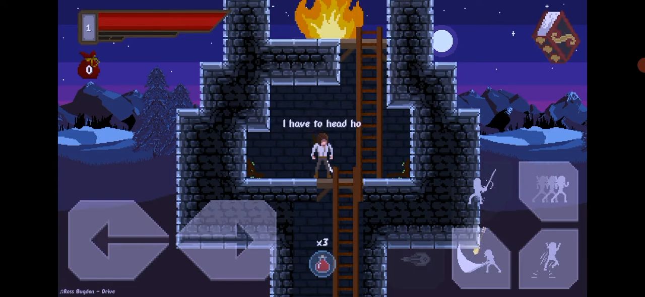 Gameplay of the Draconian: Action Platformer 2D for Android phone or tablet.
