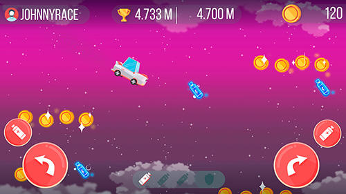 Gameplay of the Drag ’n’ jump: Online leaderboards for Android phone or tablet.