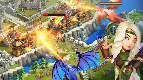 Gameplay of the Dragon and war for Android phone or tablet.