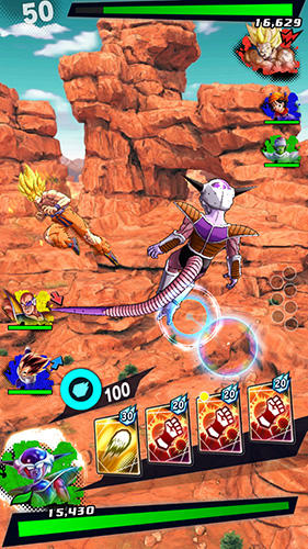 Gameplay of the Dragon ball: Legends for Android phone or tablet.