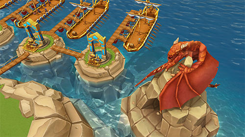 Gameplay of the Dragon lords 3D strategy for Android phone or tablet.