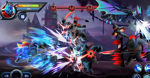 Gameplay of the Dragon shadow warriors: Last stickman fight legend for Android phone or tablet.