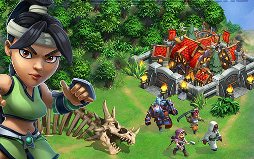Gameplay of the Dragonstone: Guilds and heroes for Android phone or tablet.