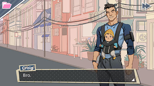 Gameplay of the Dream daddy for Android phone or tablet.