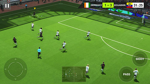 Gameplay of the Dream shot football for Android phone or tablet.