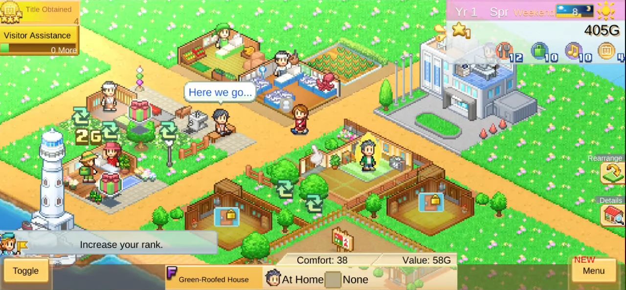 Gameplay of the Dream Town Island for Android phone or tablet.