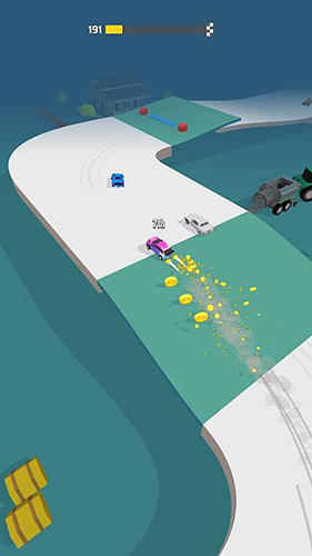 Gameplay of the Drifty race for Android phone or tablet.