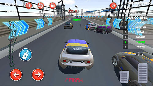 Gameplay of the Drive and drift: Gymkhana car racing simulator game for Android phone or tablet.