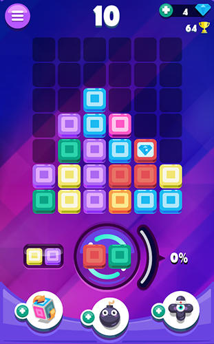 Gameplay of the Drop it! Crazy color puzzle for Android phone or tablet.