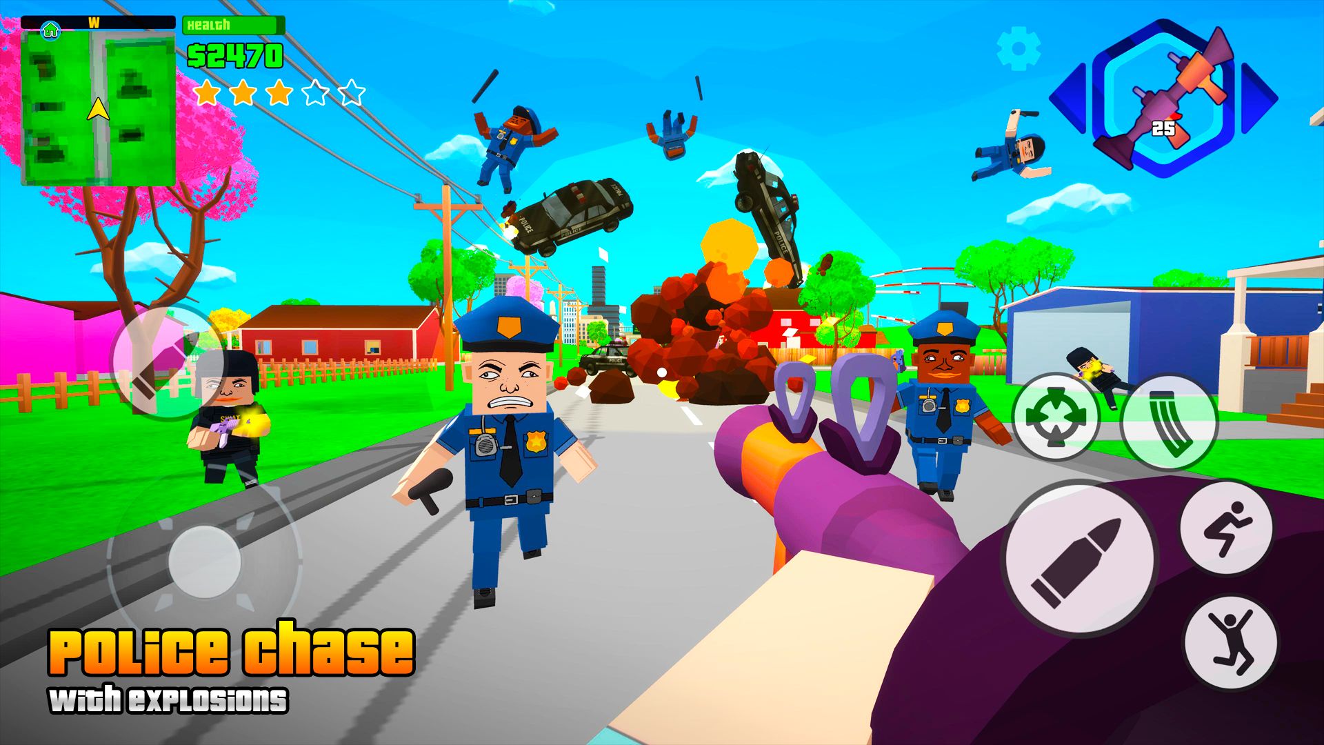 Gameplay of the Dude Wars: Pixel FPS Shooter for Android phone or tablet.