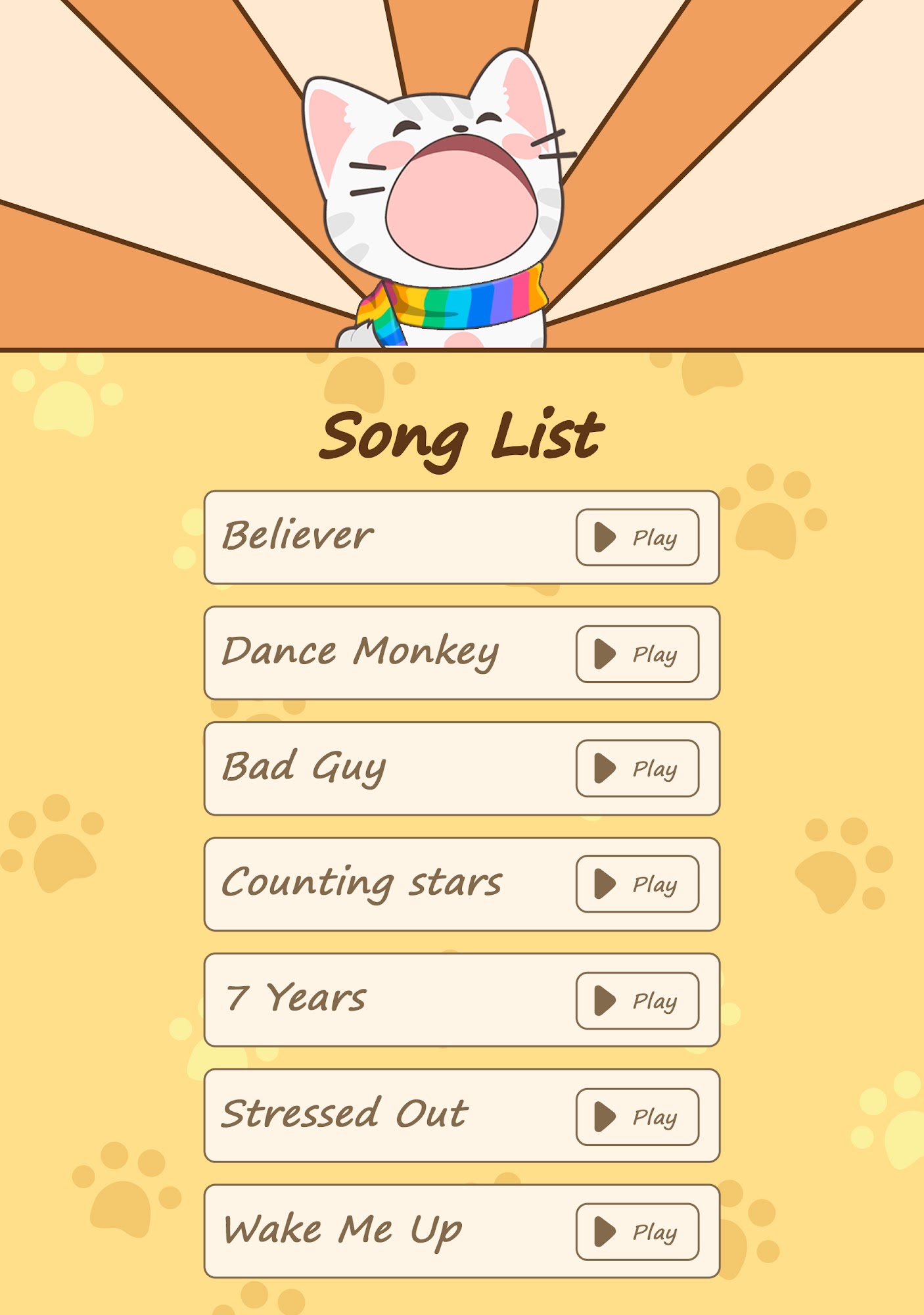 Gameplay of the Duet Cats: Cute Popcat Music for Android phone or tablet.